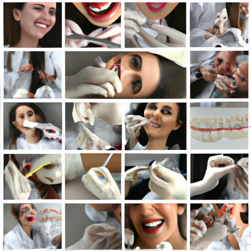 3. קולאז' של טיפולי שיניים שונים המוצעים בטורקיה